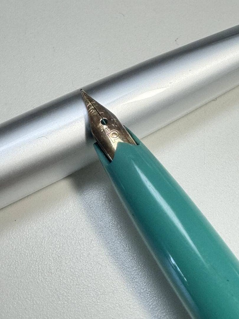 P576 PLATINUM 万年筆 2本 ペン先 18K 刻印 文房具