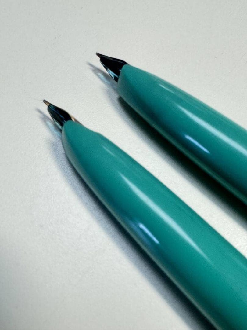 P576 PLATINUM 万年筆 2本 ペン先 18K 刻印 文房具