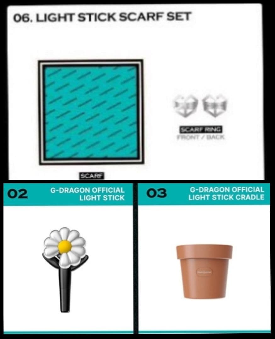 G-DRAGON Übermensch ペンライト クレイドル スカーフ