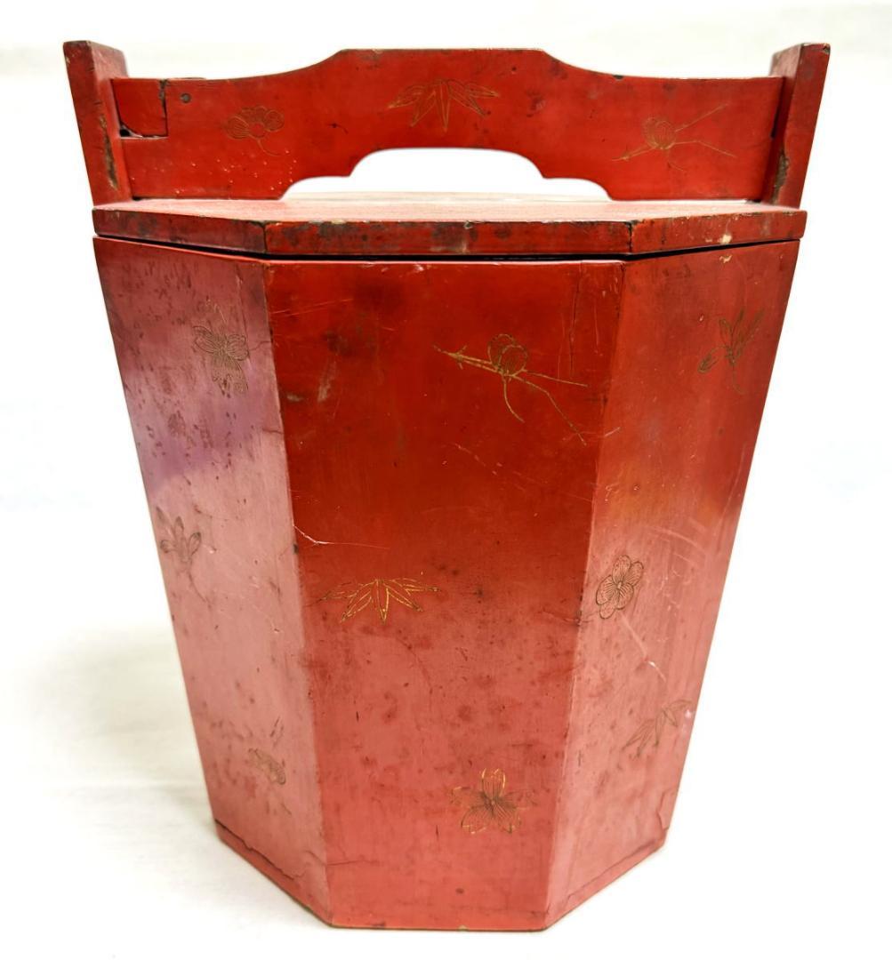 古琉球王国 朱塗沈金湯庫 タークー 錫茶壺 水注 茶道具 江戸 WWST001