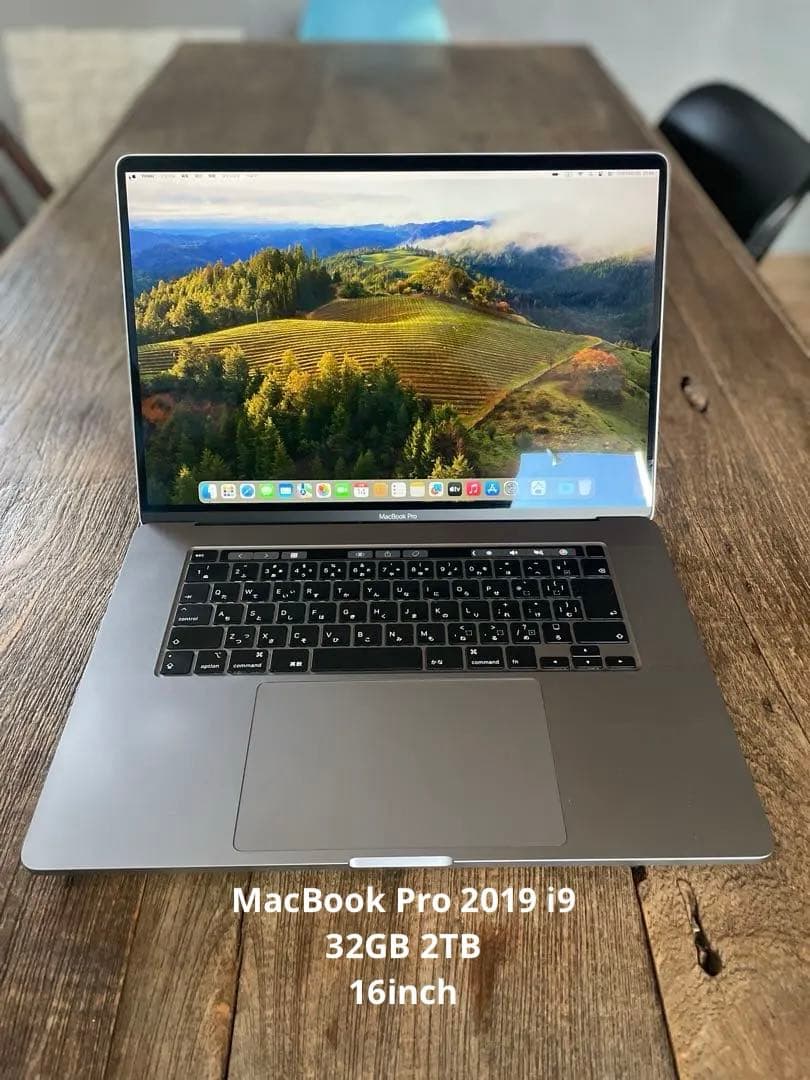 MacBook Pro 2019 16インチ i9 32GB 2TB