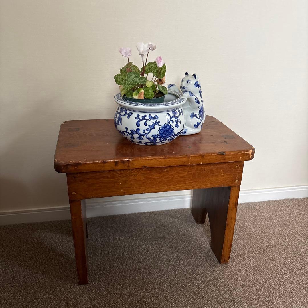 北欧アンティーク 腰掛け 花台　スツール　ヴィンテージ