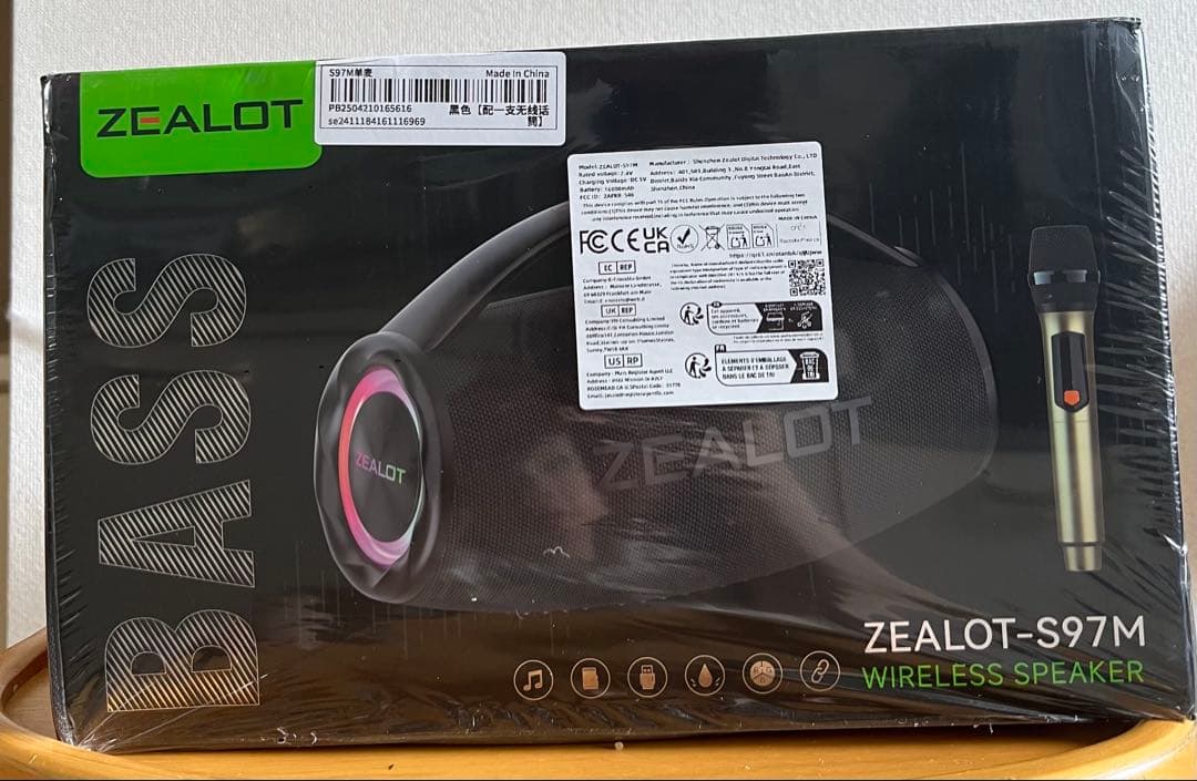 ZEALOT-S97M ワイヤレススピーカー 1 マイク付き