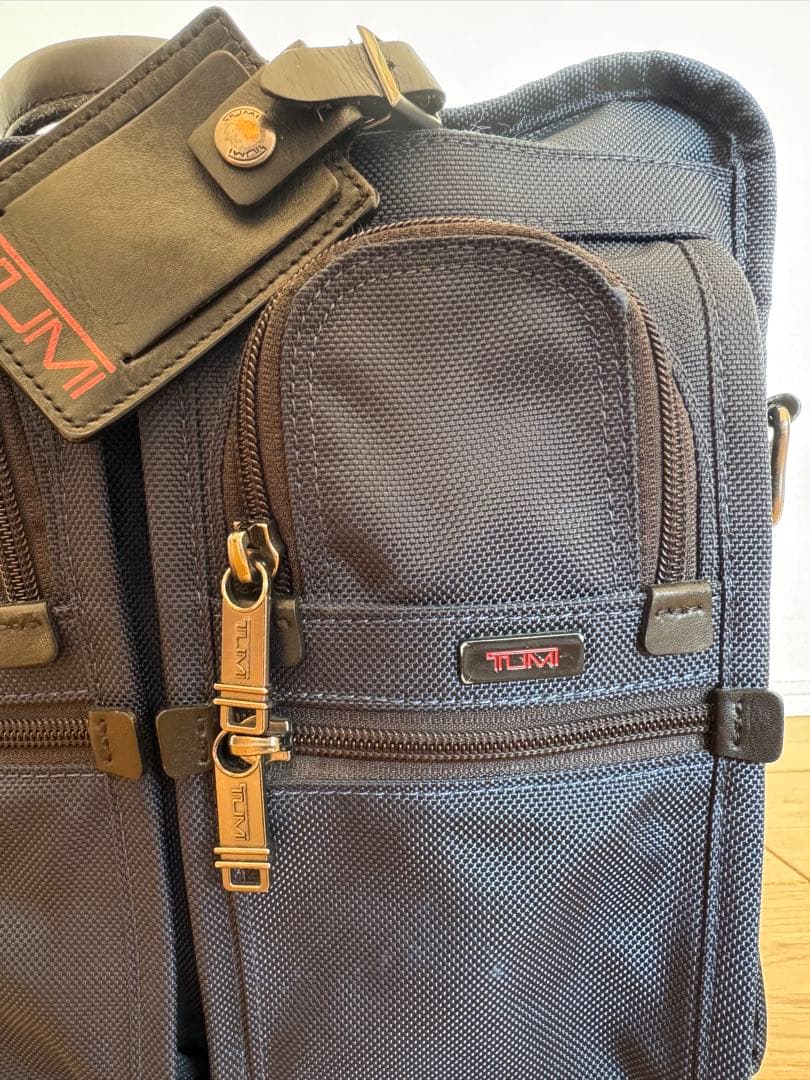 【美品】TUMI ビジネスバッグ 2way エキスパンダブル ブルー