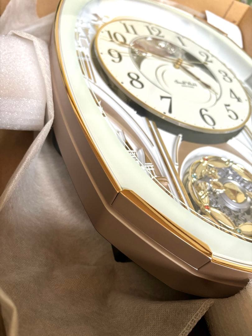 電波時計 掛時計 からくり 4MN551RH スモールワールド　リズム