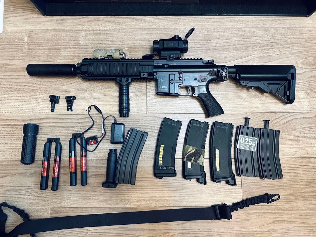 東京マルイ次世代DEVGRU HK-416D ブラックセット売サバゲー引退出品