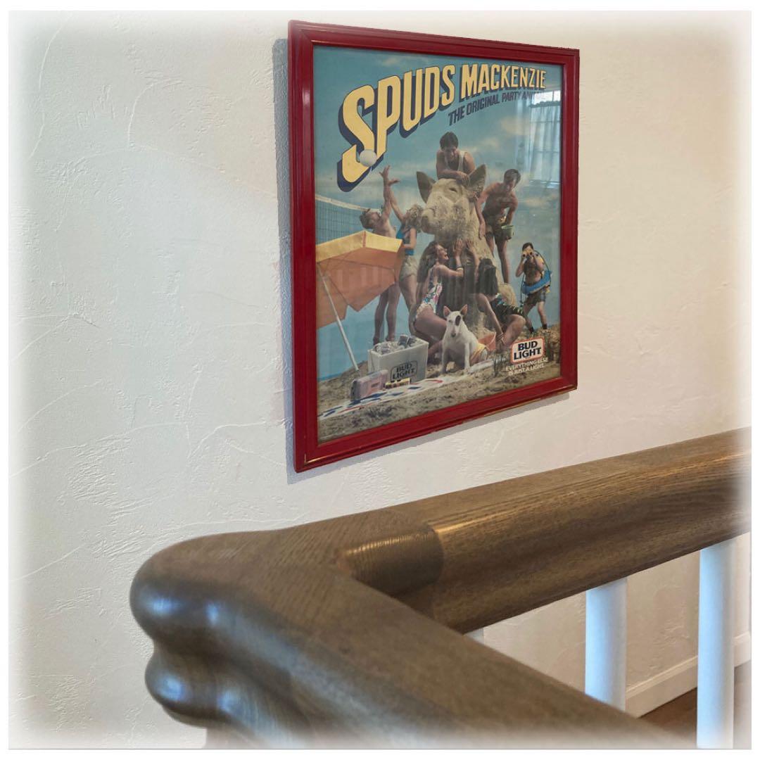 Rare80s Spuds Mackenzie BUDLIGHTフレームパネル