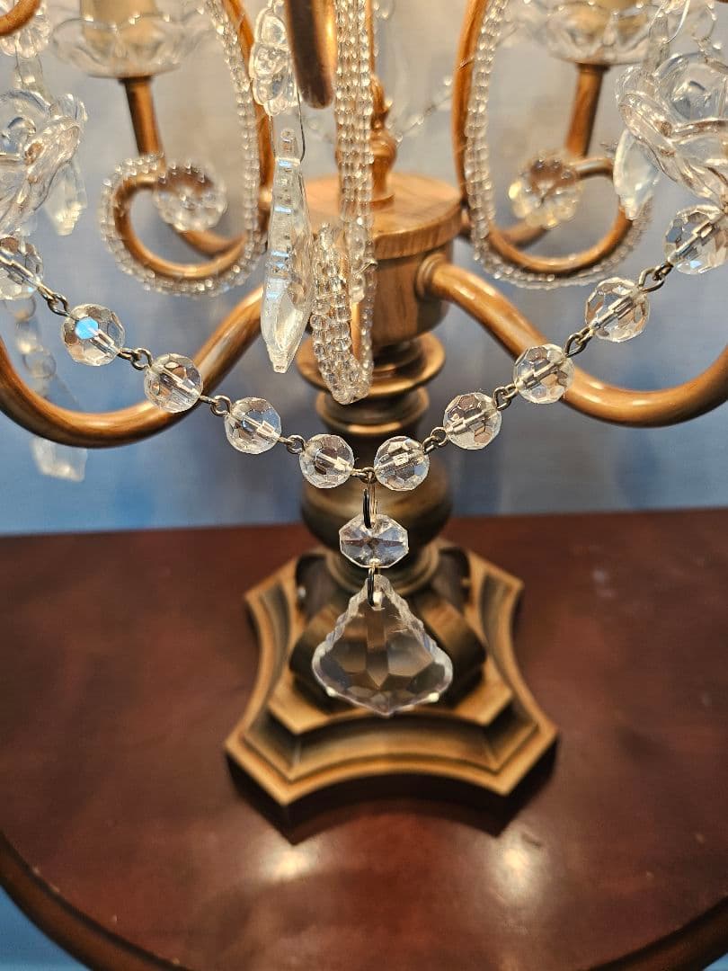 アンティークテーブルシャンデリア