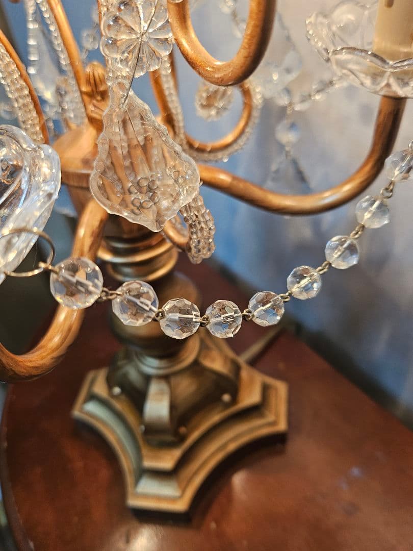 アンティークテーブルシャンデリア