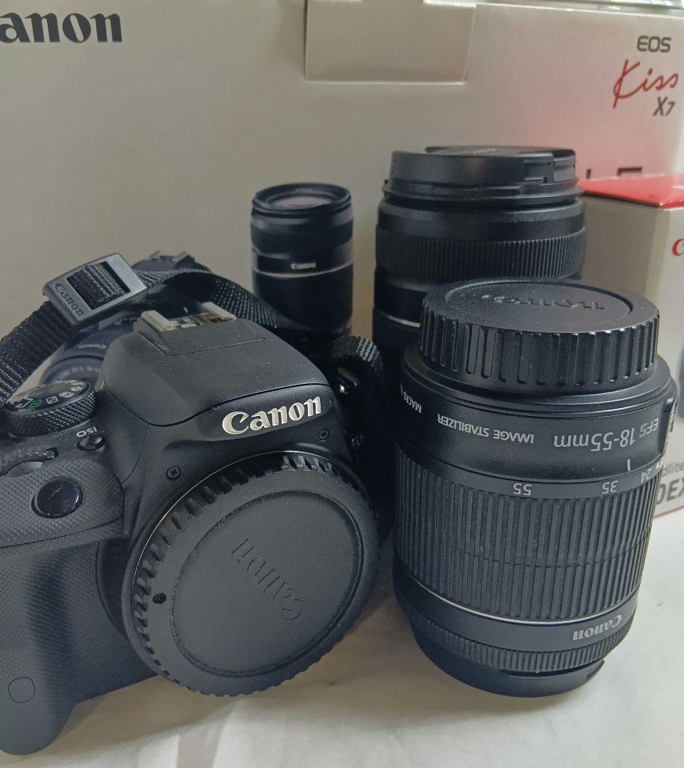 Canon EOS Kiss X7 ダブルズームキット　スピードライトセット