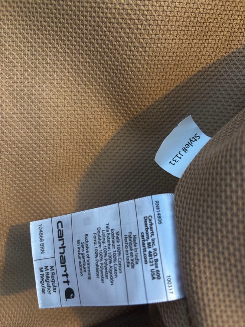 Carhartt ルーズフィット フルジップパーカー