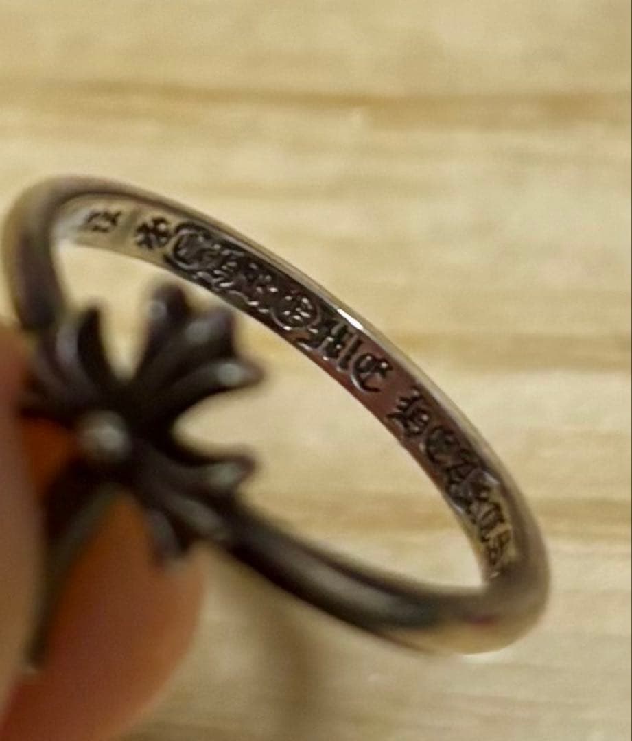 Chrome Hearts バブルガムリングCHクロス　10号