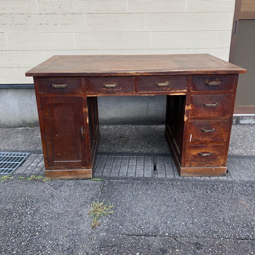 アンティークデスク　レトロ　机　店舗什器　ディスプレイ　レア