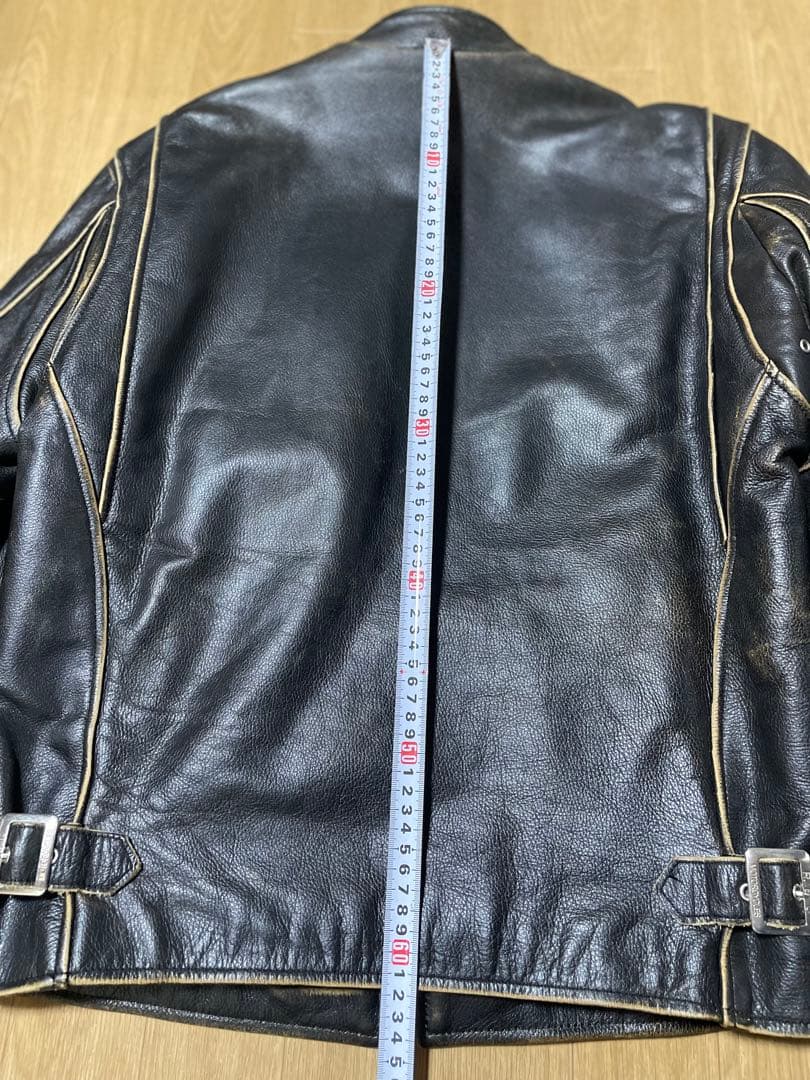 RBC シングルライダース レザージャケット　ダメージ加工　M