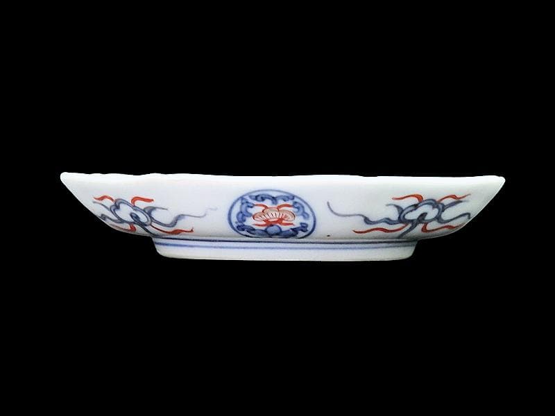 大聖寺伊万里　金襴手　桐に鳳凰の図　八角5寸皿　B232AS-CUr