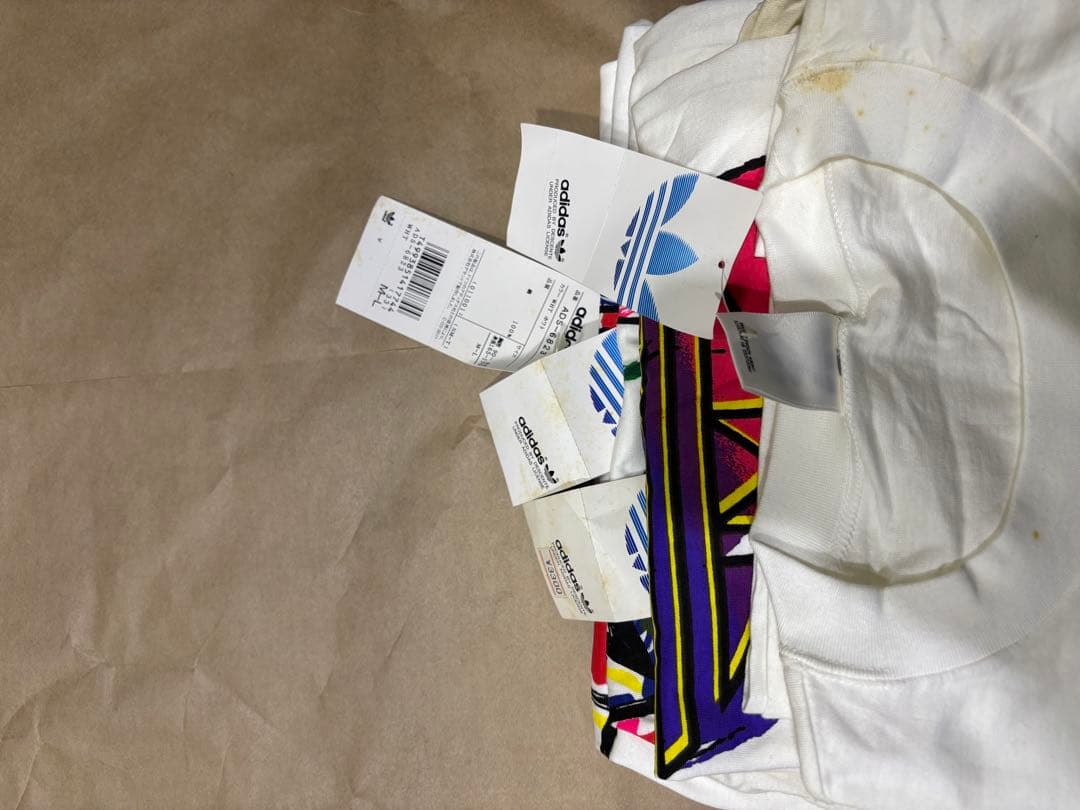90s アディダス Tシャツ デサント製 　デッドストック　4枚セット