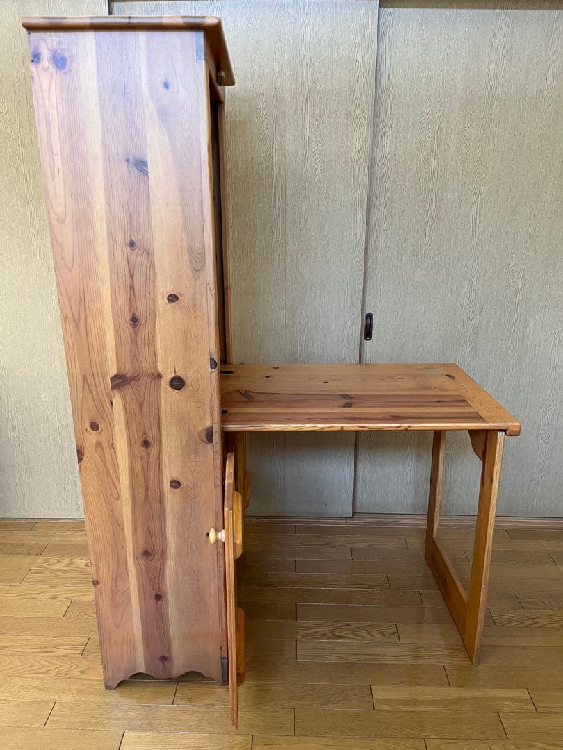 木製収納机