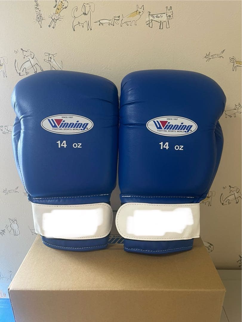 【新品未使用】Winning ボクシンググローブ 14 oz 青