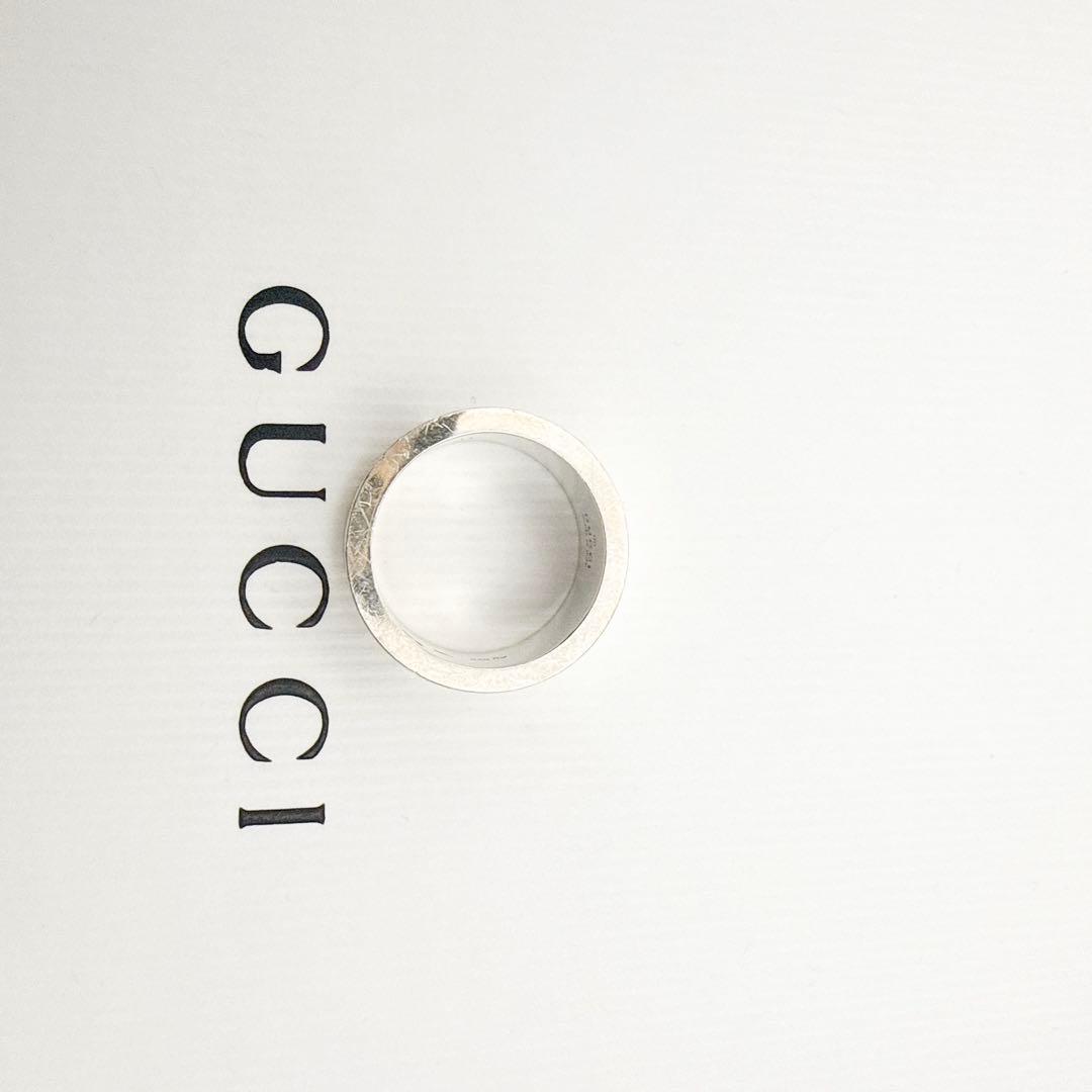 2931-1 人気✨GUCCI リング　Gロゴ 指輪　シルバー925 10号