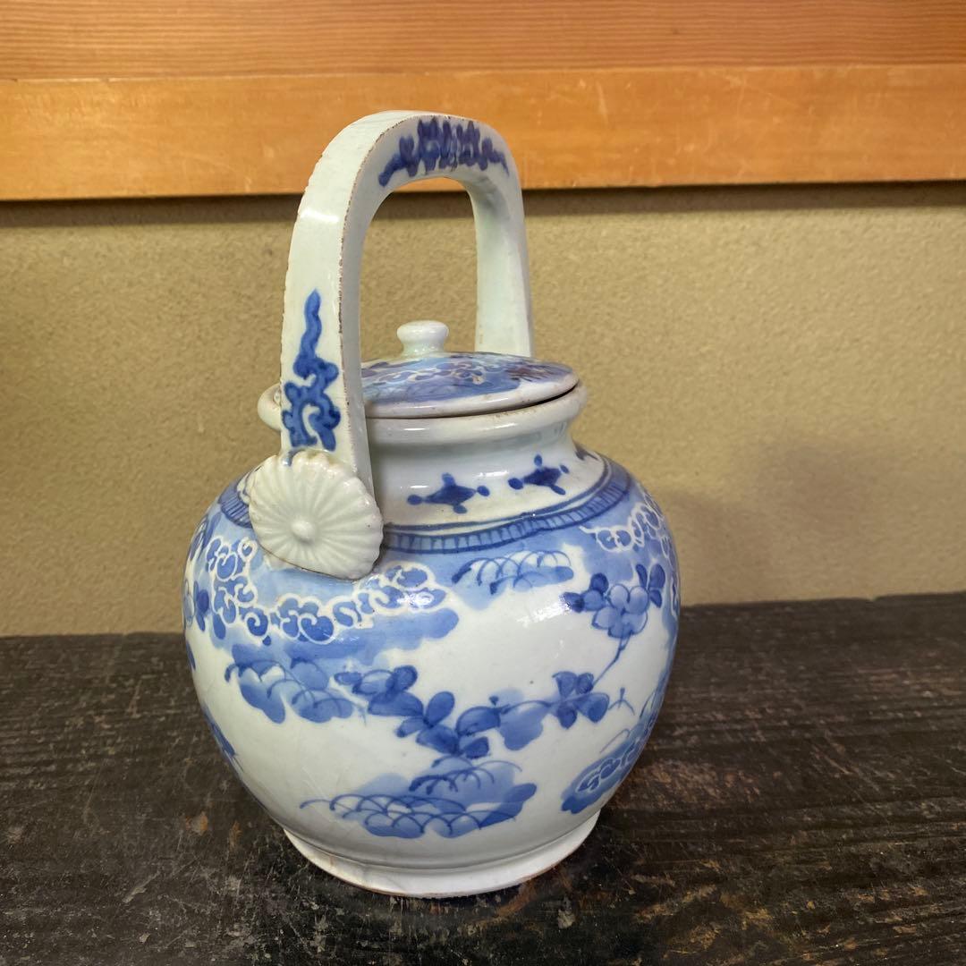 専用　古伊万里藍柿右衛門手草花分水注