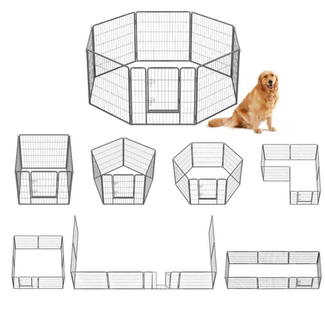 新品　ペットサークル　8枚　高さ80cm