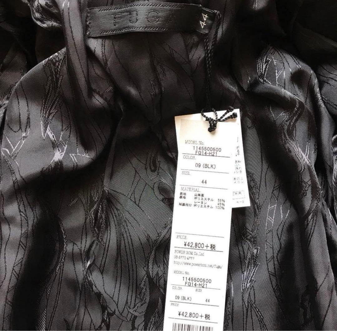 【処分価格】【FUGA】未使用品　黒レザー シングルライダースジャケット