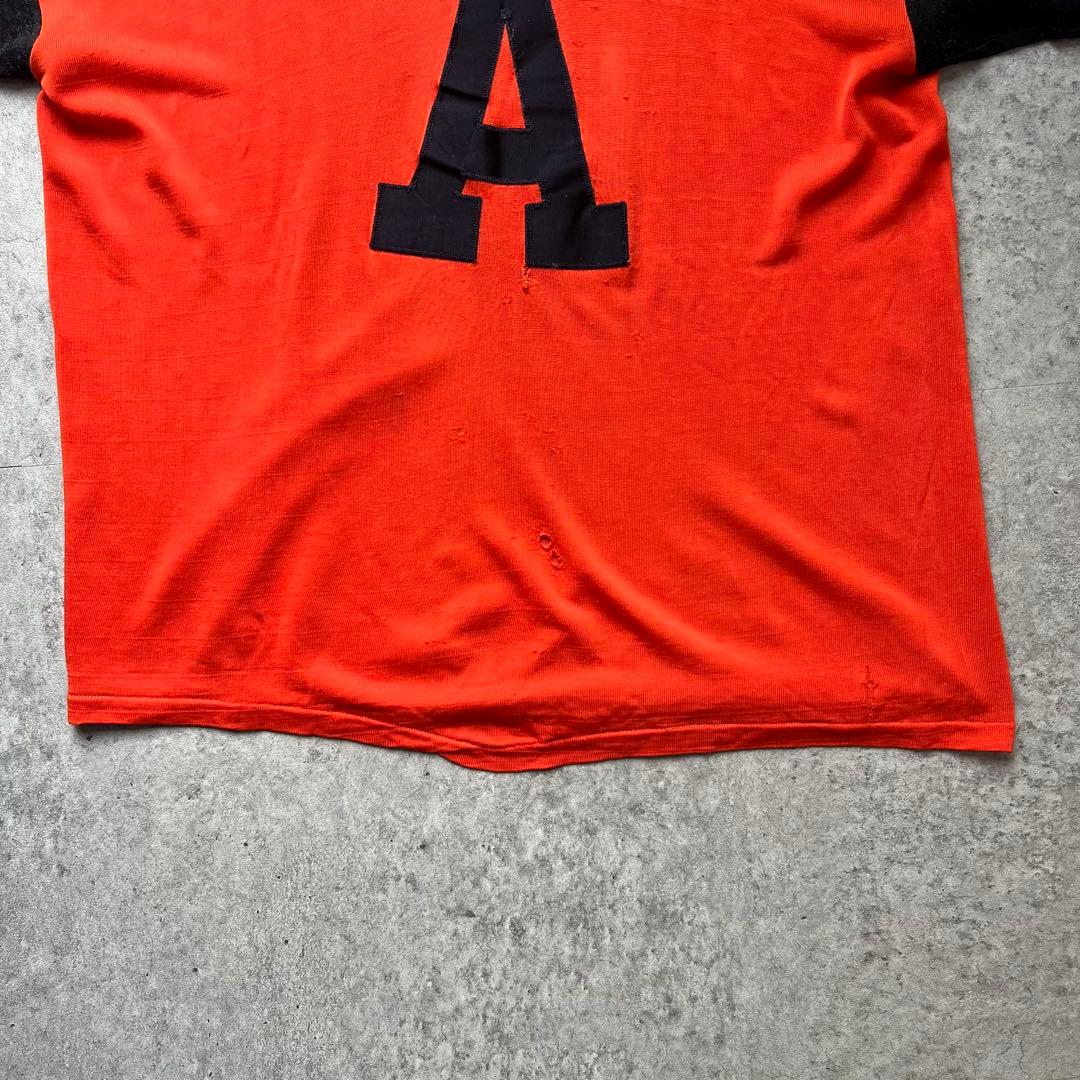 60s MASON フットボールTシャツ USA製 袖裾シングルステッチ