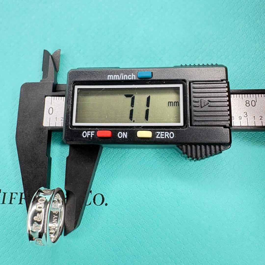 【美品】約8号 ティファニー Tiffany ナロー 1837 リングSV925