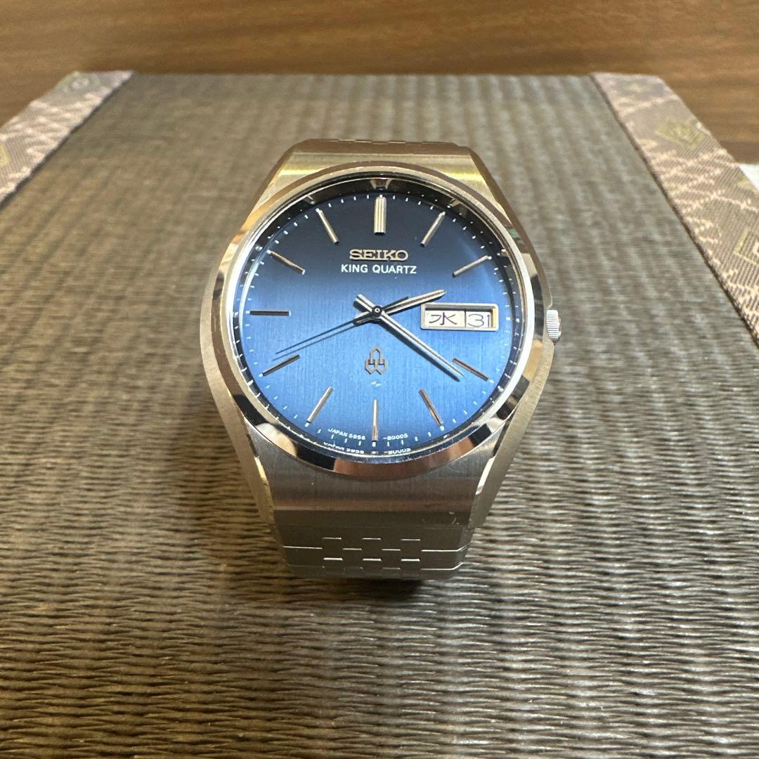 SEIKO キングクォーツ　 腕時計　稼動品　極美品　5856