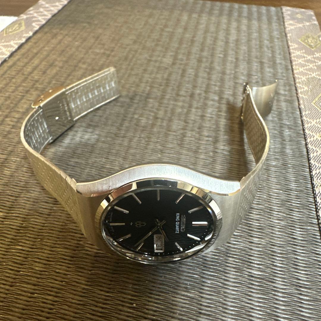 SEIKO キングクォーツ　 腕時計　稼動品　極美品　5856
