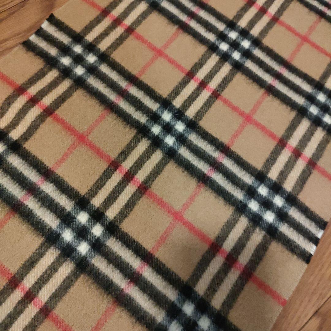 63 超美品　BURBERRY　バーバリー　マフラー　カシミヤ混