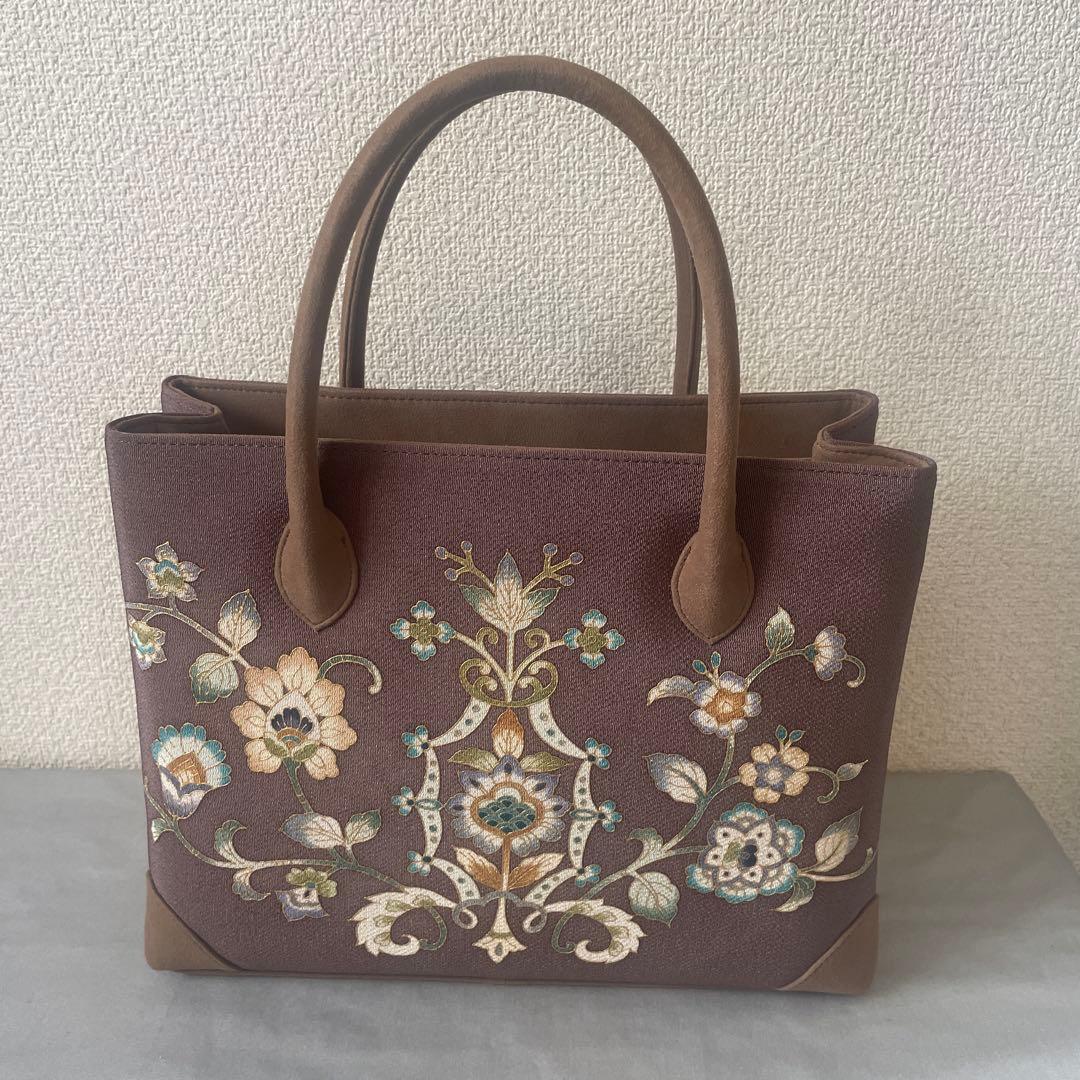 サ*マ様 未使用　和装　ハンドバッグ　花柄　自立