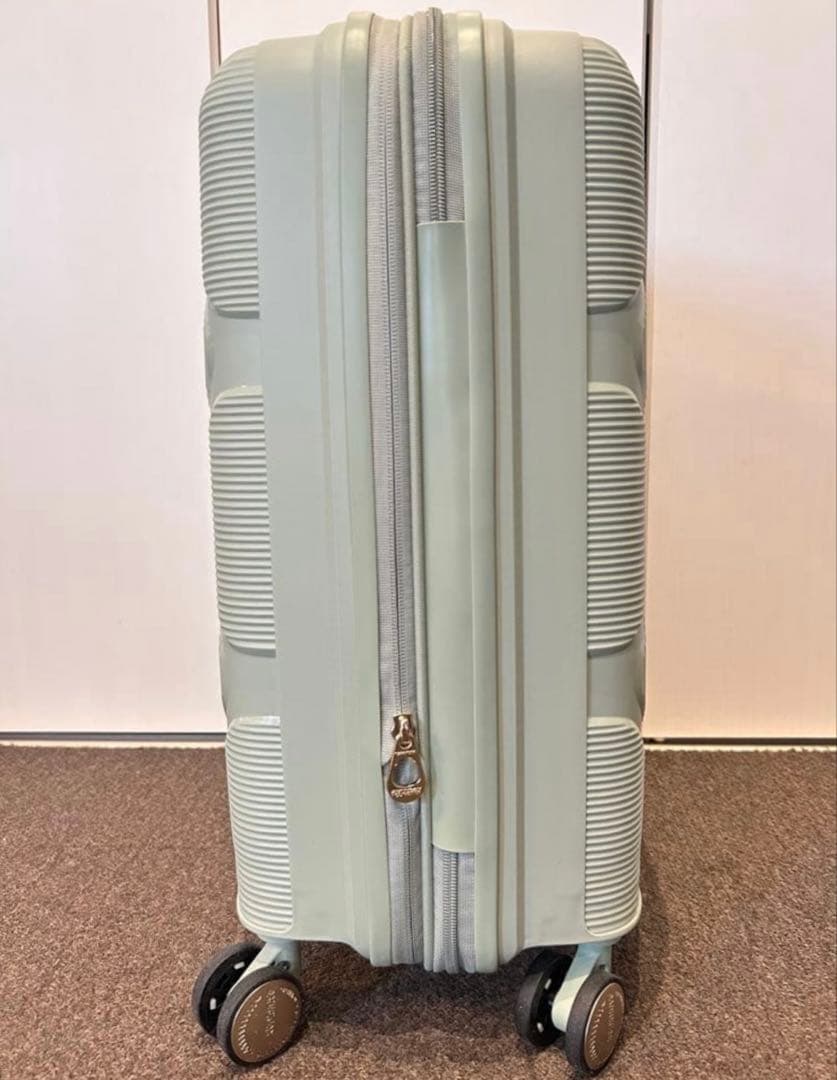 ☆ほぼ新品☆35/42L アメリカンツーリスター パステルグリーン機内持ち込み可