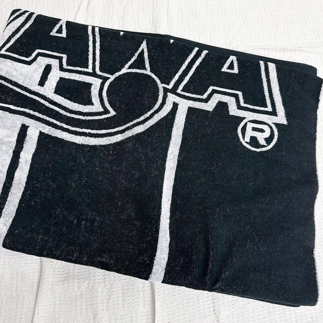 未使用 矢沢永吉 E.YAZAWA ロングタオル 大判 200×140 白黒