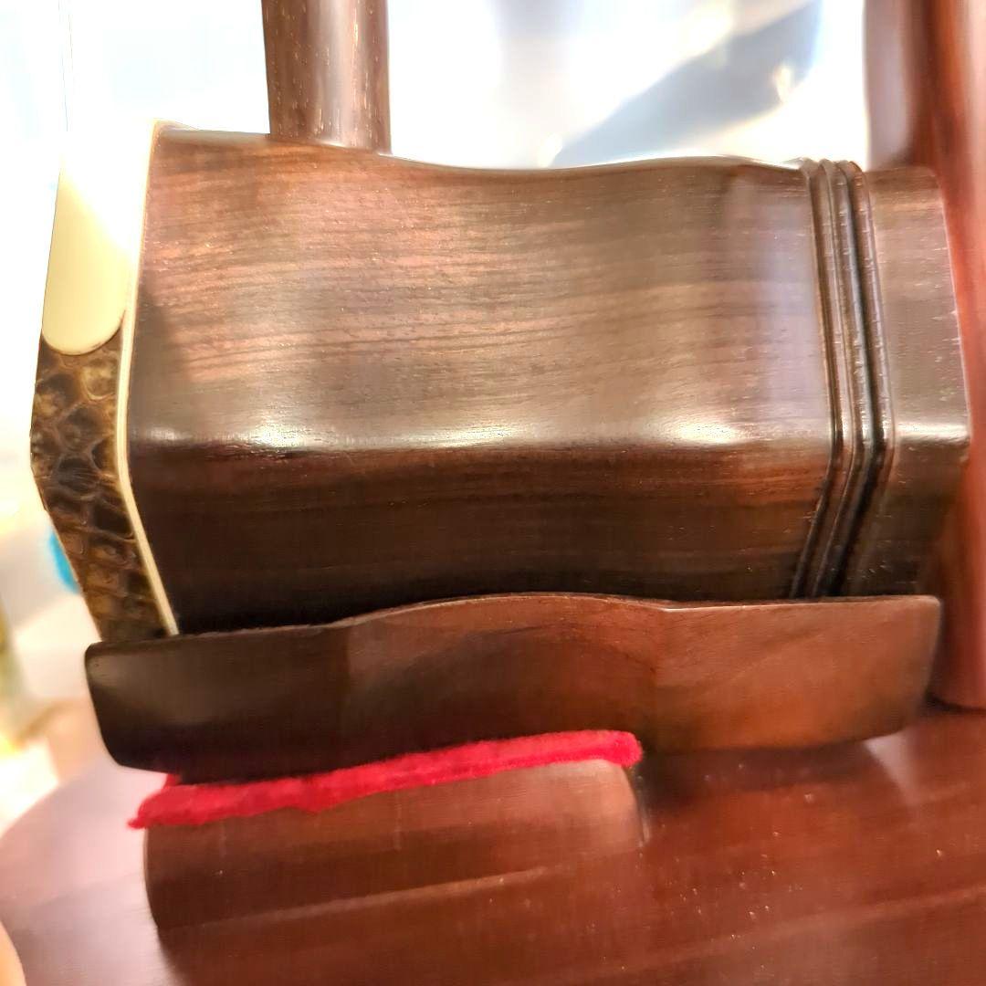 胡涵柔製作 明清老紅木 未使用 回紋頭二胡6