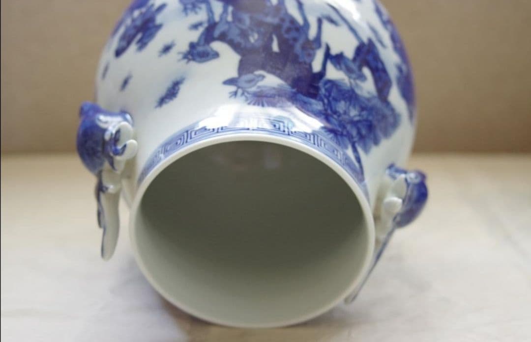 ※値下げ※中国骨董品　清代　※期間限定※　壺　在銘：大清康熙年製　値下げ