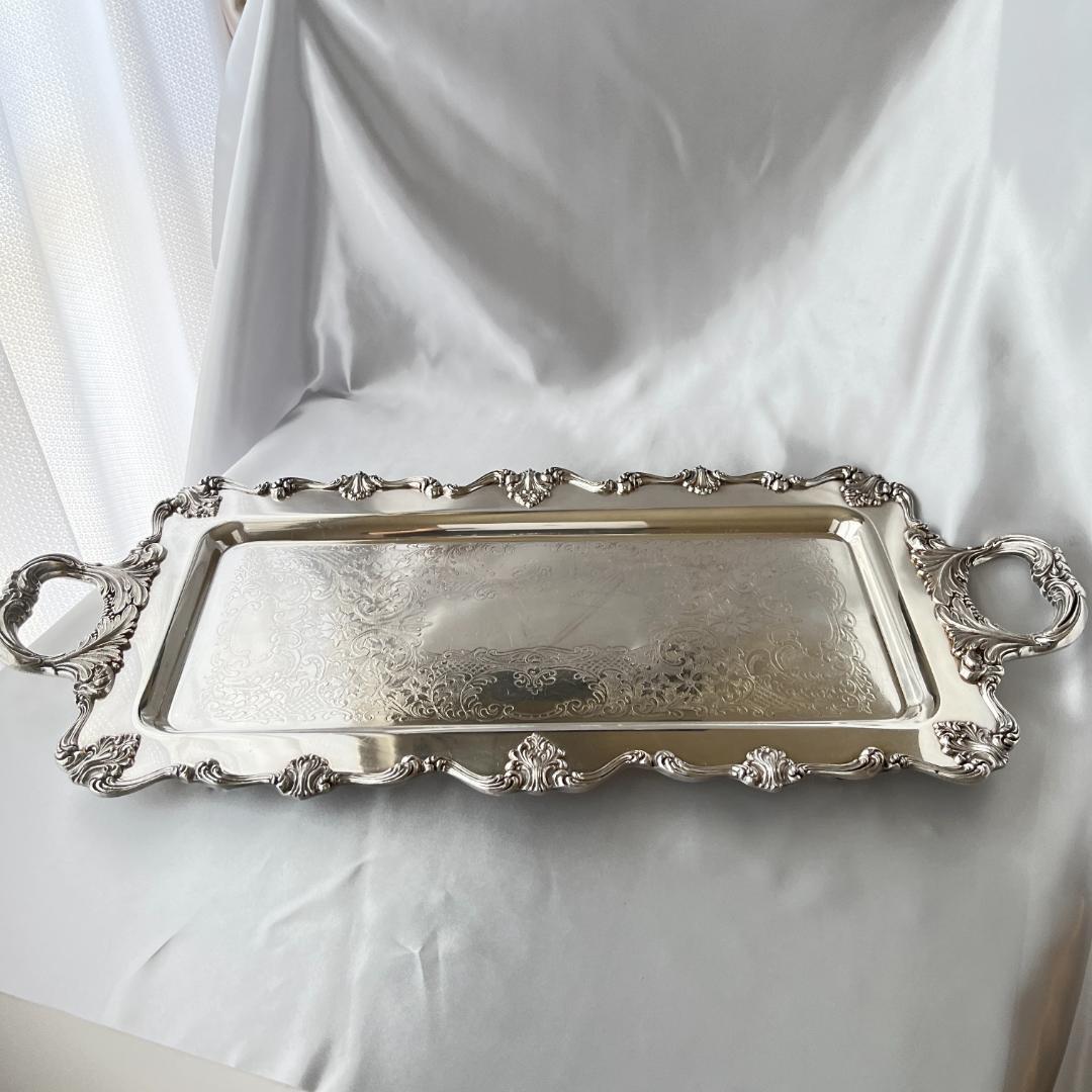 【ギャラリートレー】 ロングタイプ 56cm ハンドル/飾りフット 大型