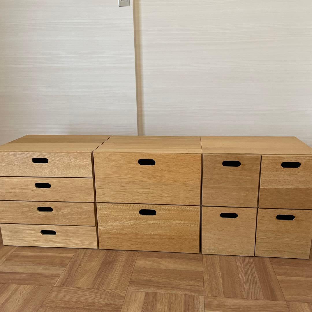 さんちゃん 無印良品 スタッキングチェスト 3組セット