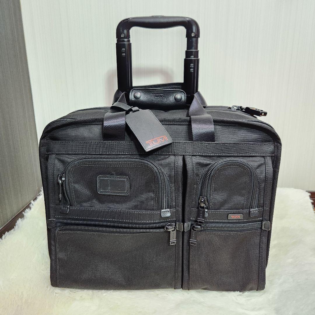 【美品】TUMI ALPHA アルファ キャリー 拡張機能 26103DH