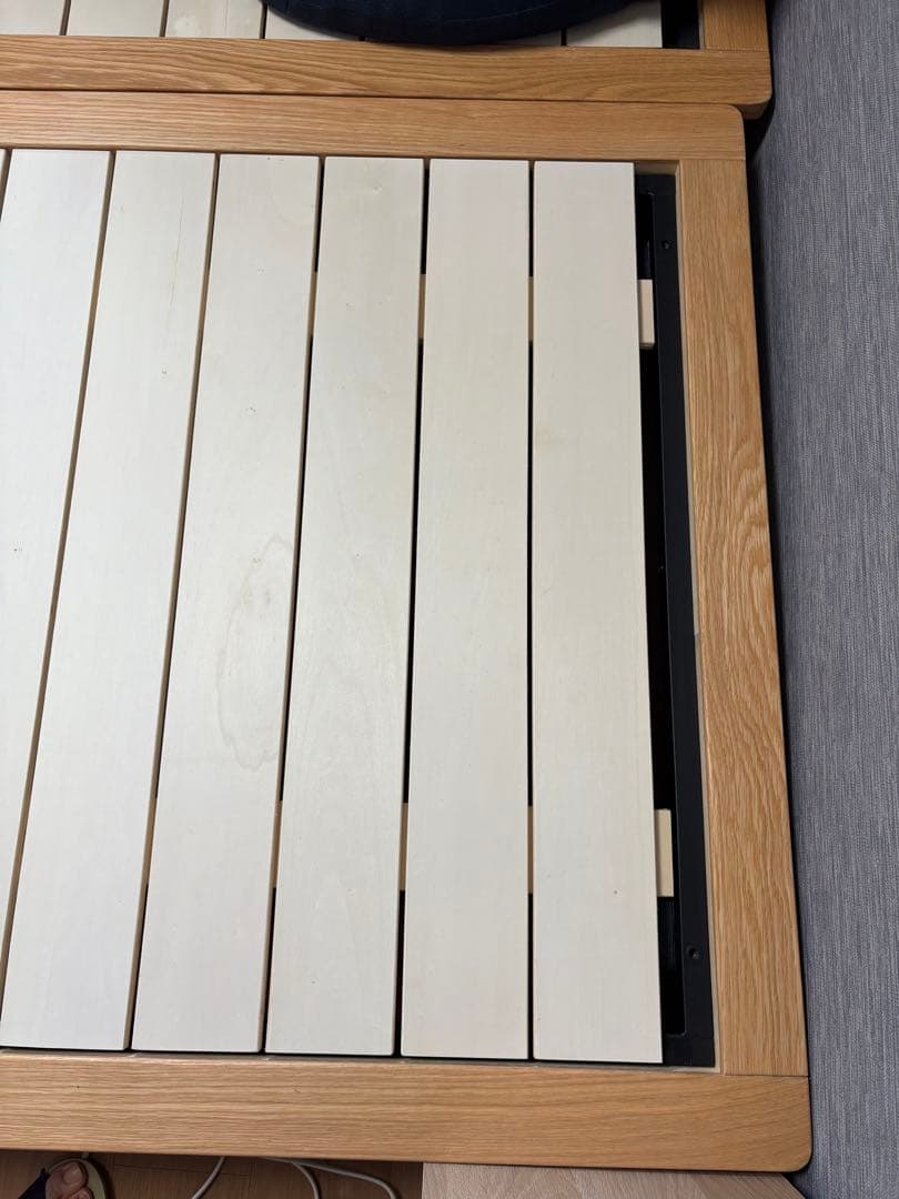 無印良品　木製ベッドフレーム　シングルサイズ　20cm脚付き