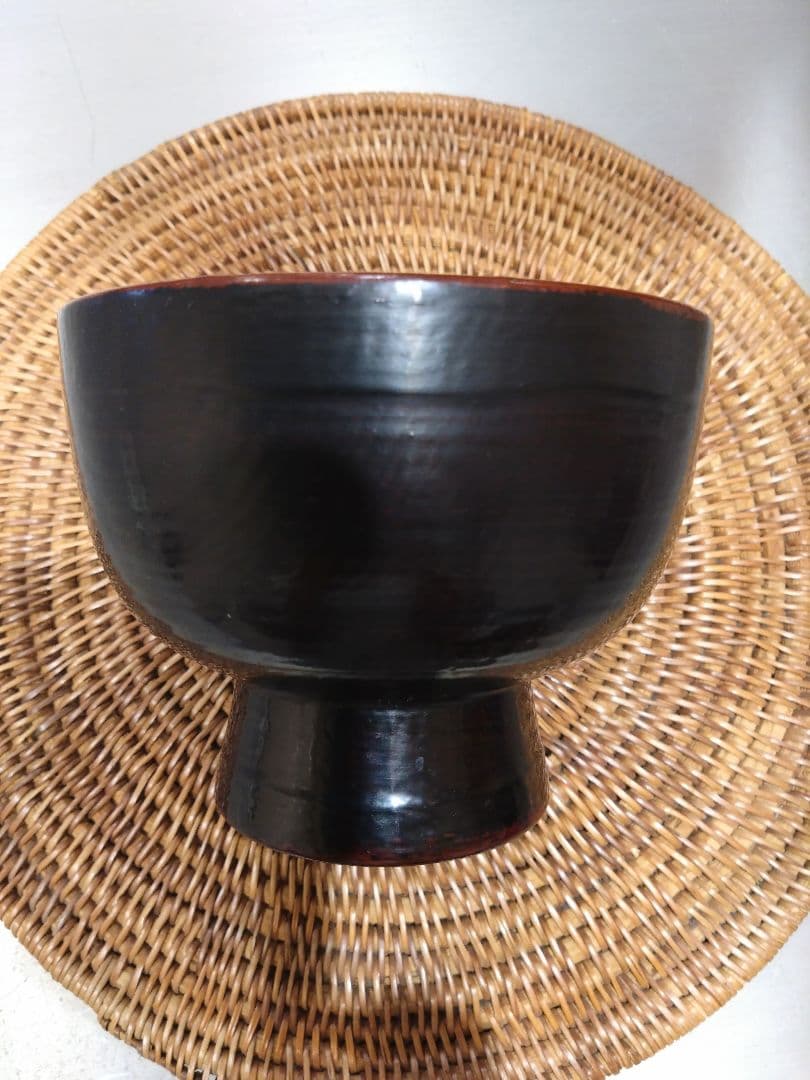 漆椀　角偉三郎　合鹿椀　共布、共箱付き　五ツ星