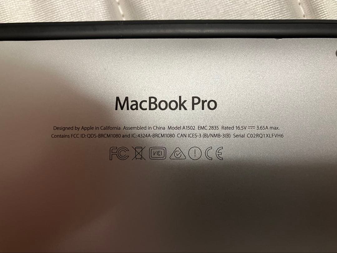 【ジャンク】Apple MacBookPro Early2015 USキー