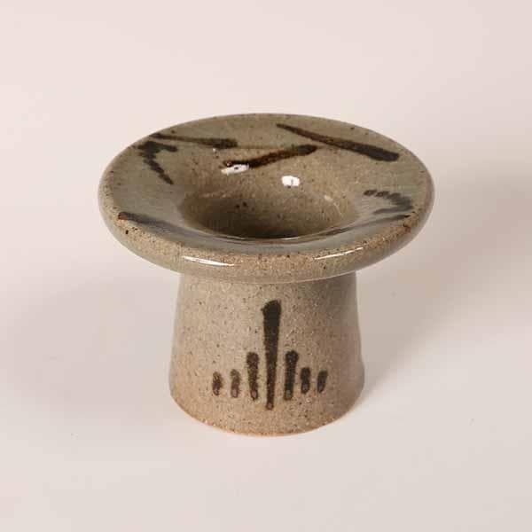 絵唐津蓋置　十四代中里太郎右衛門　【茶道具・陶器】