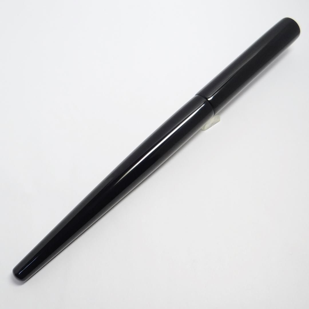 【希少・超ロング】中屋万年筆 デスクペン 黒呂色 Nakaya Deskpen