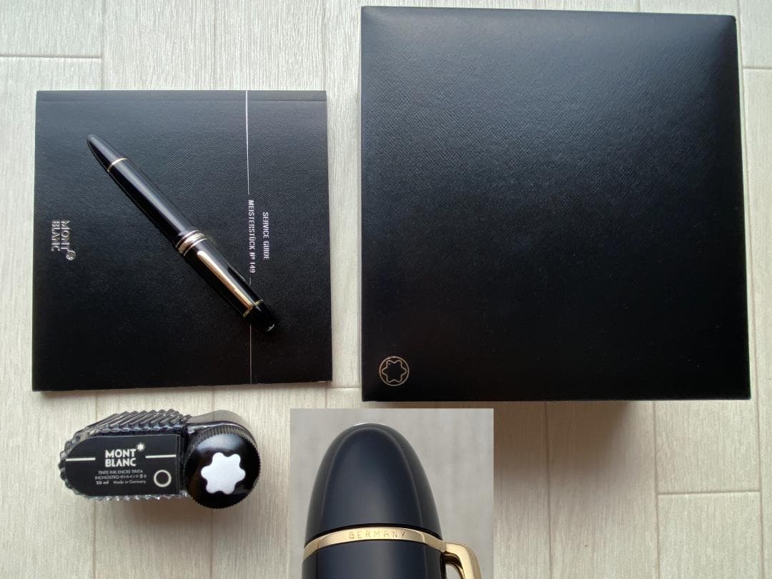 超美品 モンブラン 149 18K (EF) 極細750 万年筆 インク・付属品