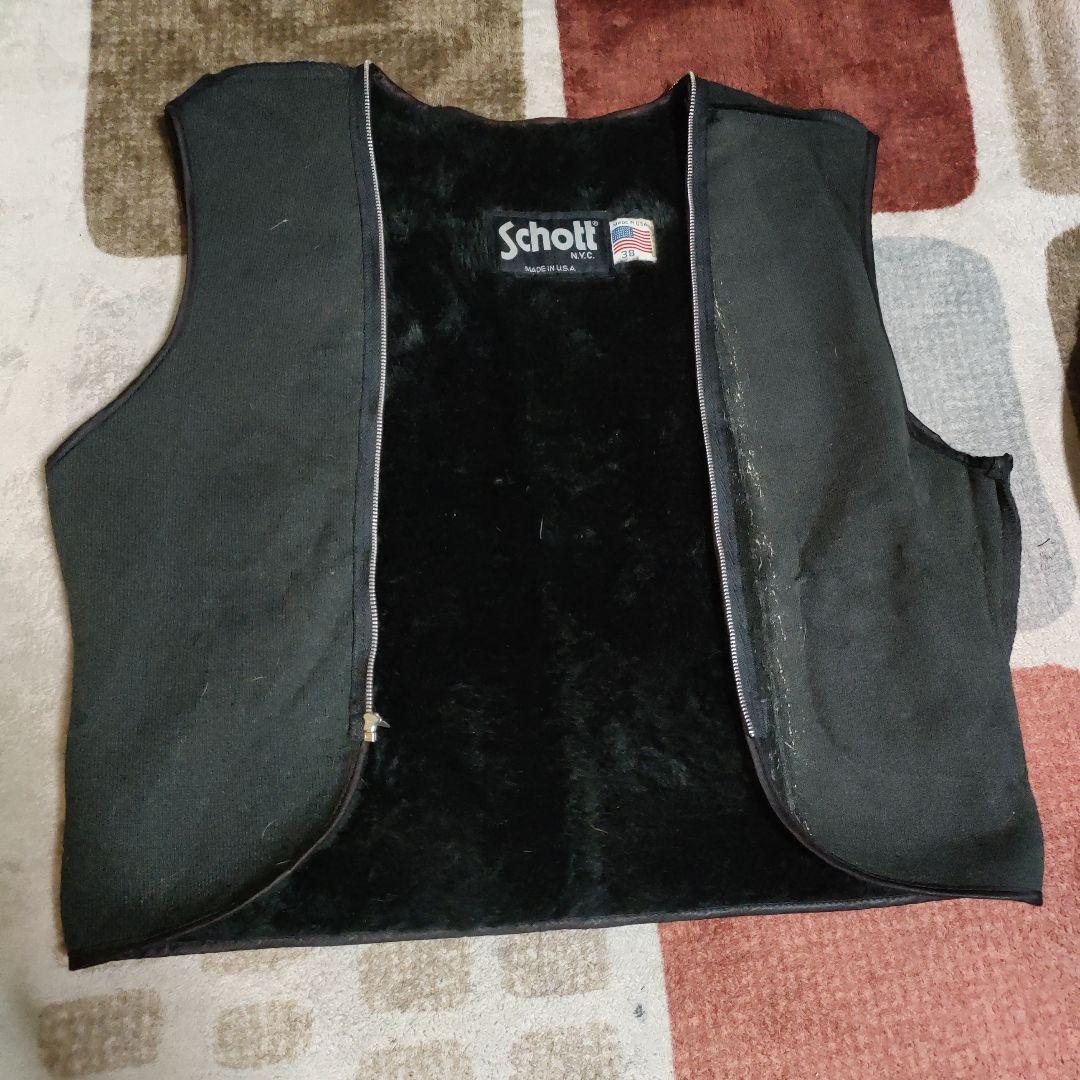 Schott641、642等３８用 インナーボアライナー黒革ポケット付交換も可