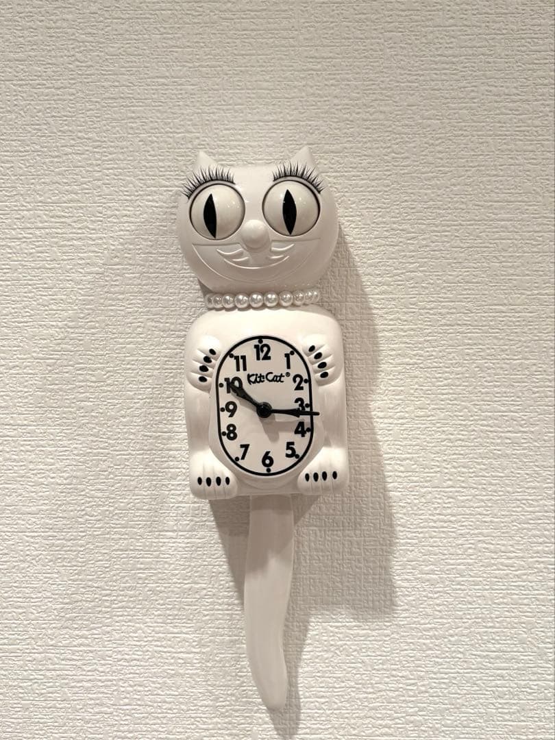 レディキットキャットクロック WH