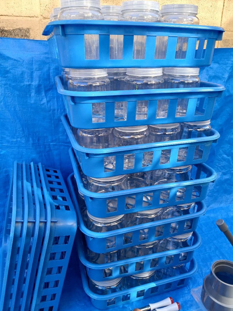 硬質クリアボトル、ボトルコンテナーなど幼虫飼育セット