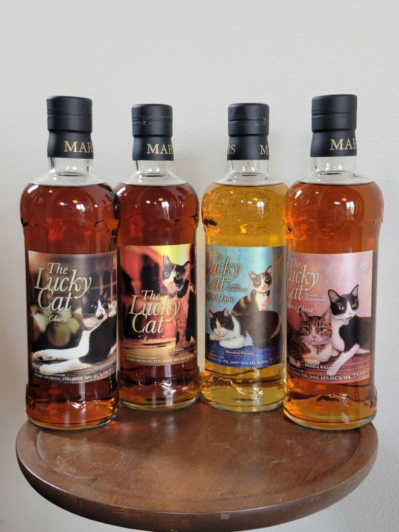 【終売品】マルスウィスキー The Lucky Cat 4本セット