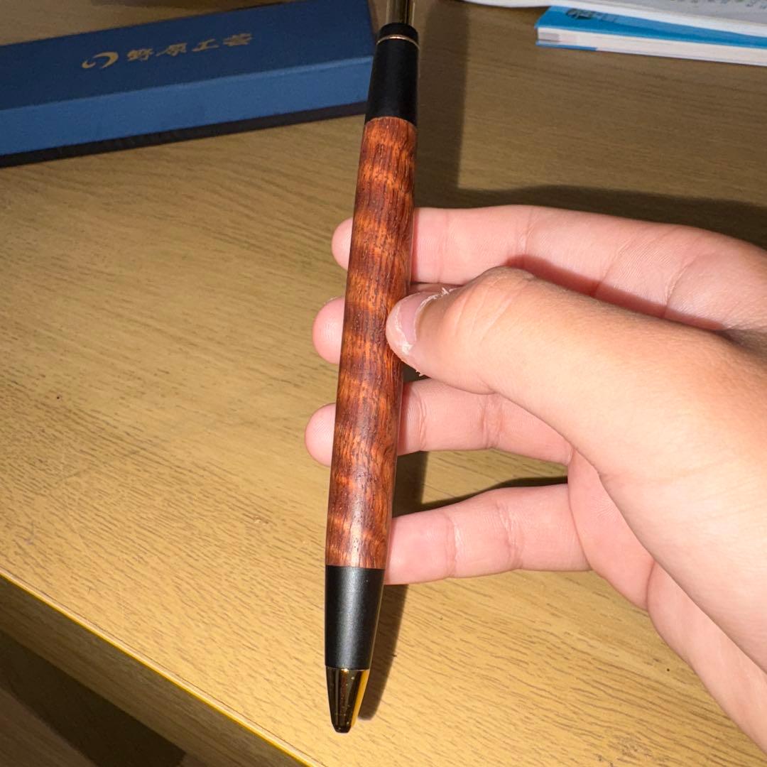野原工芸 本花梨虎杢　新型シャープペンシル本店限定希少